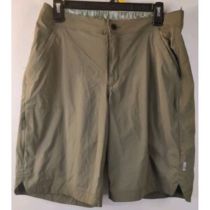 REI Co-Op‎ Men's Medium Lined/Padded Biking Shorts Khaki Camo Lining